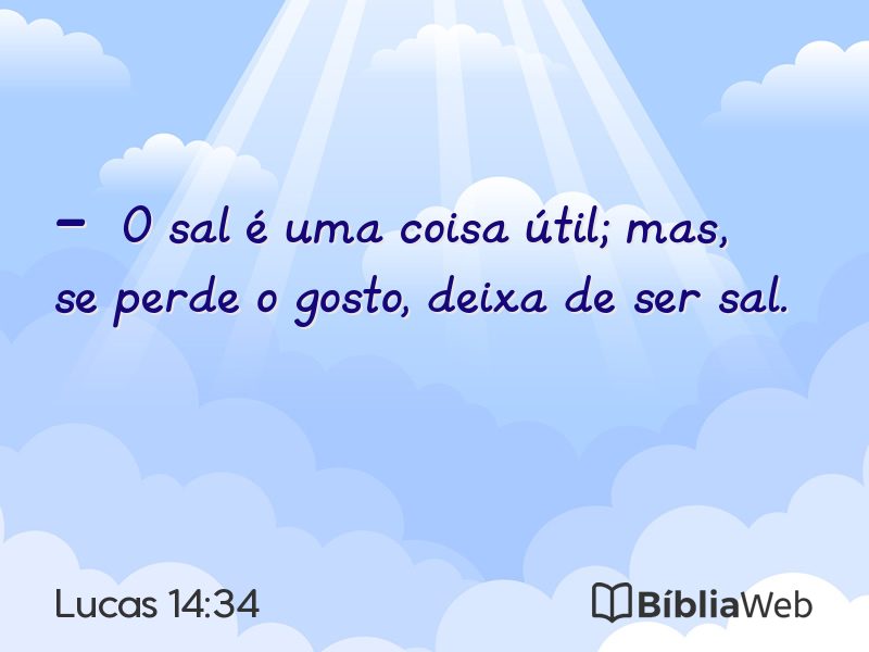 Lucas 14:34 em imagem para compartilhar