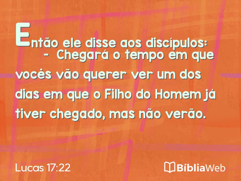 Lucas 17:22 em imagem para compartilhar