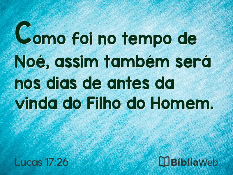 Lucas 17:26 em imagem para compartilhar
