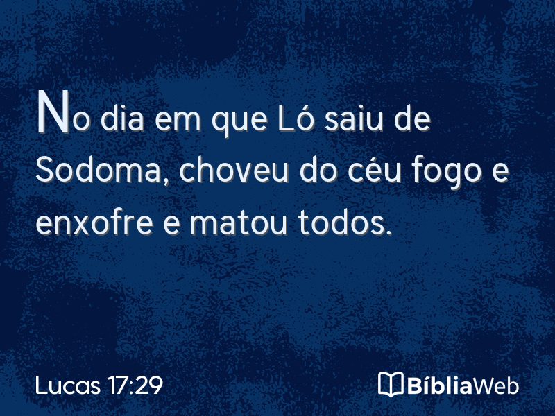 Lucas 17:29 em imagem para compartilhar