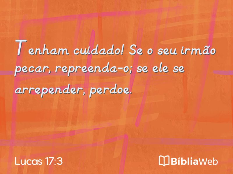Lucas 17:3 em imagem para compartilhar