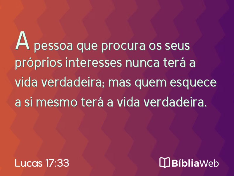 Lucas 17:33 em imagem para compartilhar