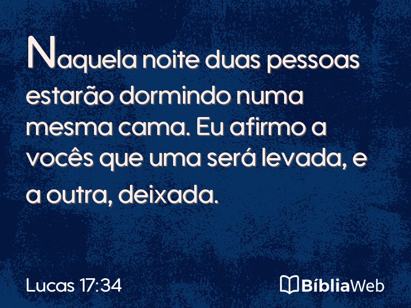 Lucas 17:34 em imagem para compartilhar