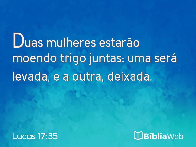 Lucas 17:35 em imagem para compartilhar
