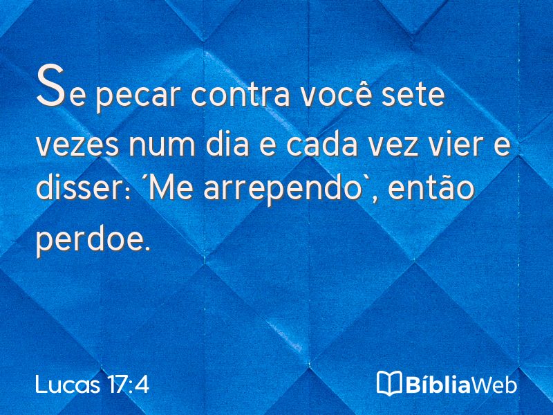Lucas 17:4 em imagem para compartilhar