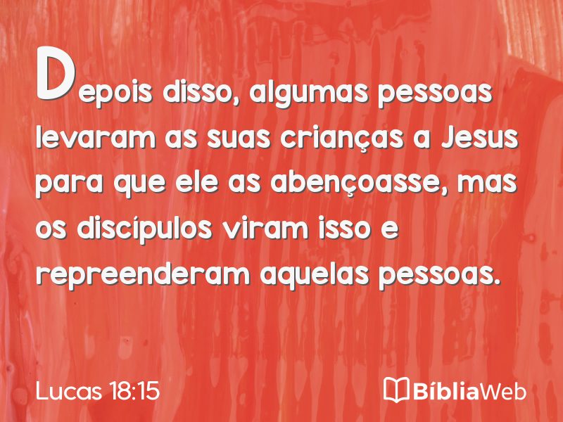 Lucas 18:15 em imagem para compartilhar