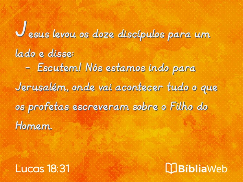 Lucas 18:31 em imagem para compartilhar
