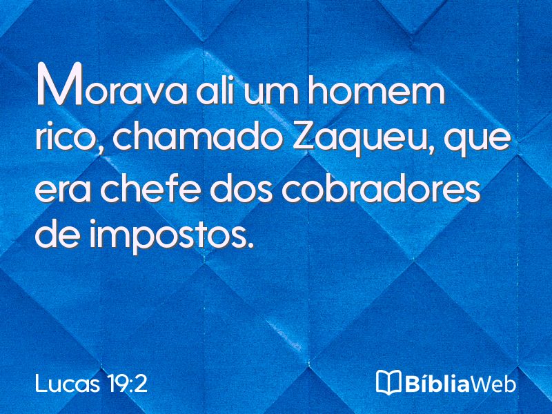 Lucas 19:2 em imagem para compartilhar