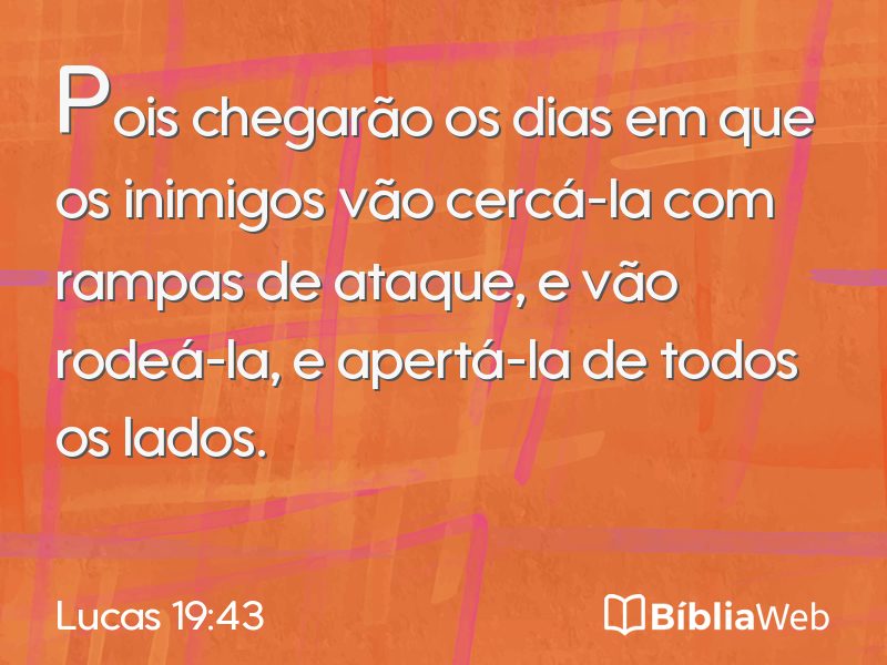 Lucas 19:43 em imagem para compartilhar