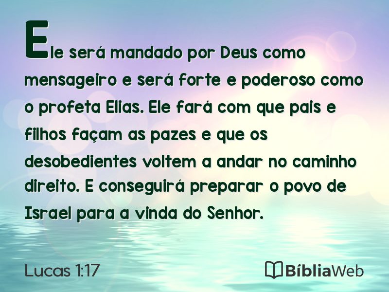 Lucas 1:17 em imagem para compartilhar