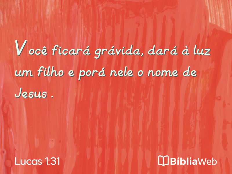 Lucas 1:31 em imagem para compartilhar