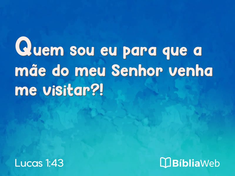 Lucas 1:43 em imagem para compartilhar