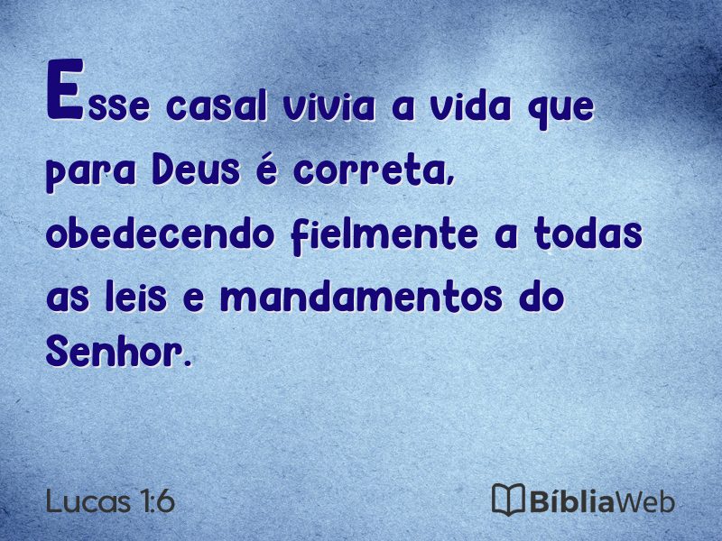 Lucas 1:6 em imagem para compartilhar