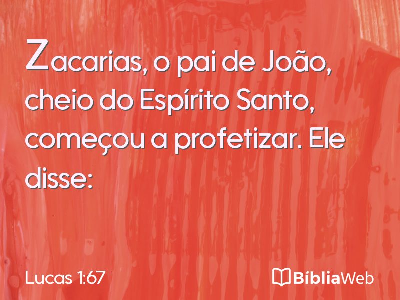 Lucas 1:67 em imagem para compartilhar