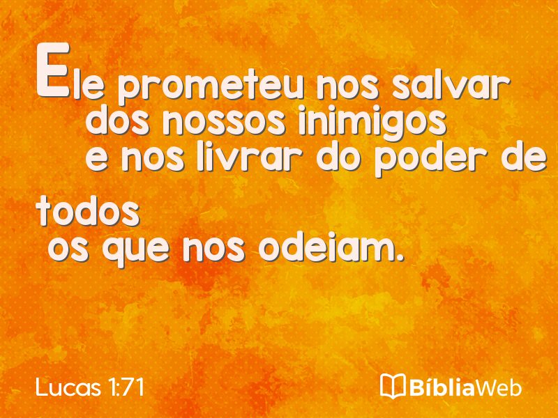 Lucas 1:71 em imagem para compartilhar