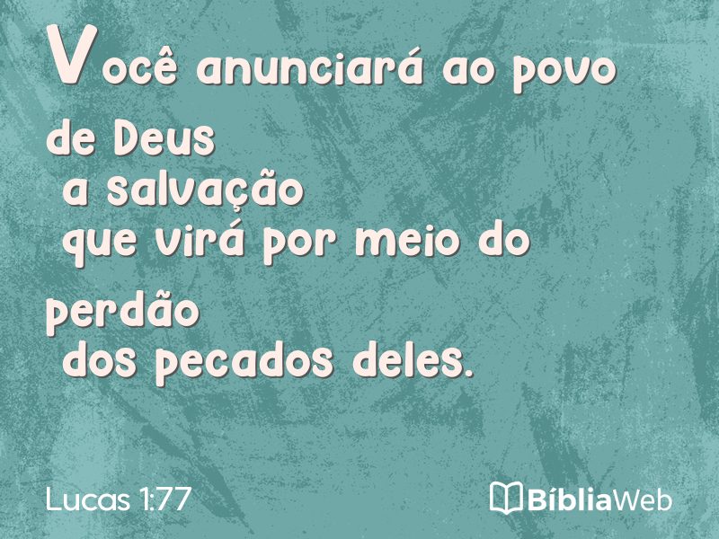 Lucas 1:77 em imagem para compartilhar