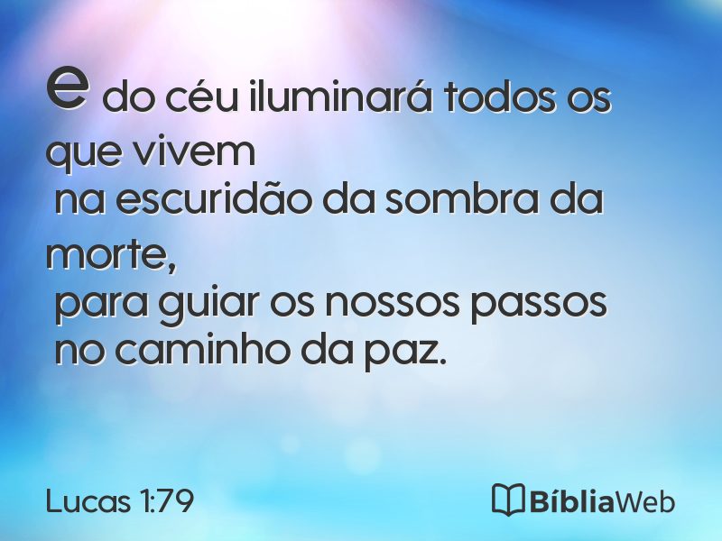 Lucas 1:79 em imagem para compartilhar