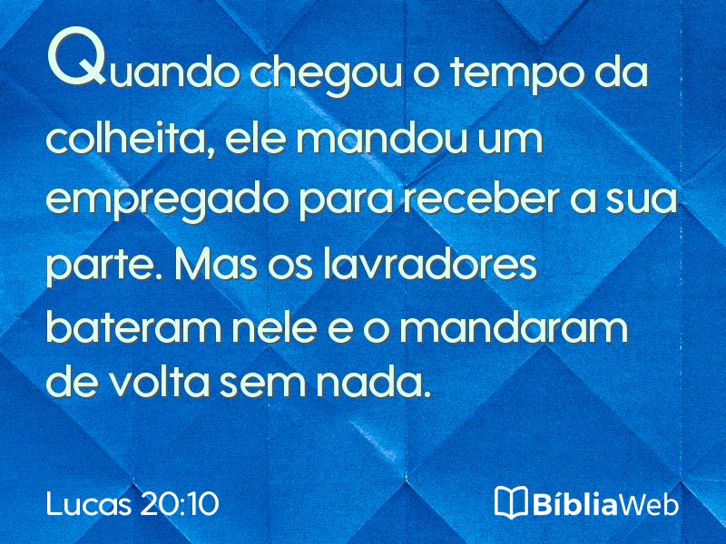 Lucas 20:10 em imagem para compartilhar