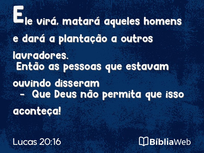 Lucas 20:16 em imagem para compartilhar