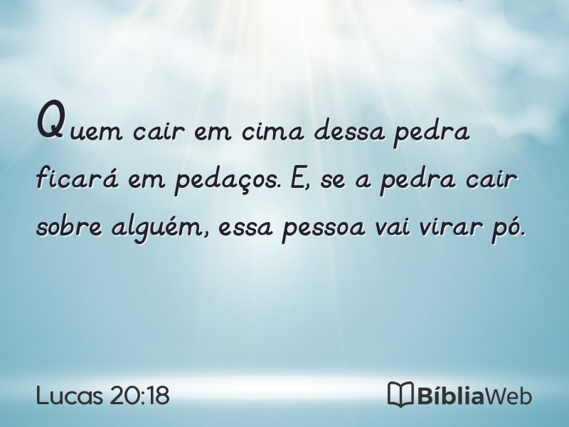 Lucas 20:18 em imagem para compartilhar