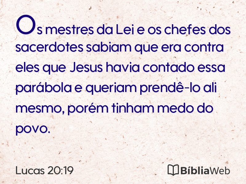 Lucas 20:19 em imagem para compartilhar