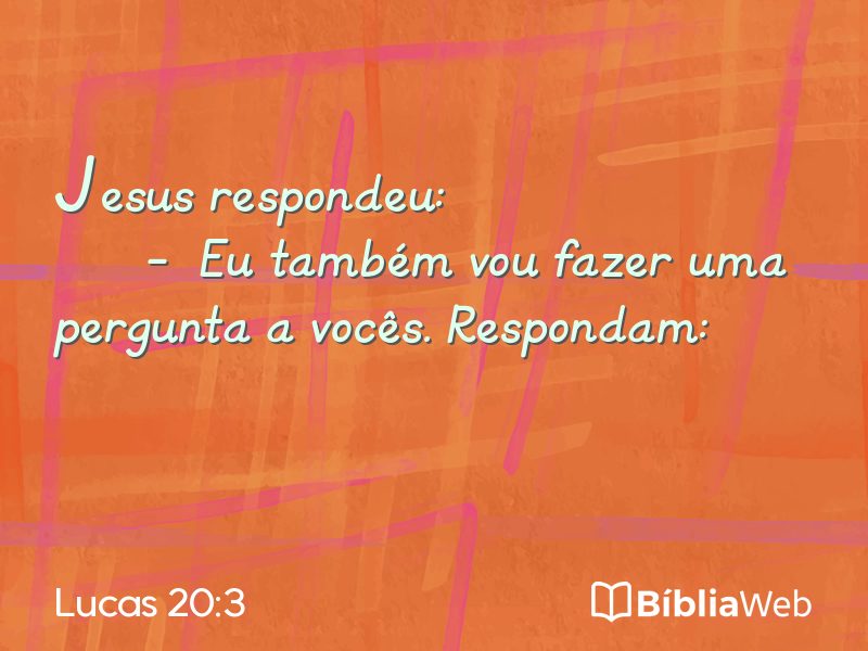 Lucas 20:3 em imagem para compartilhar