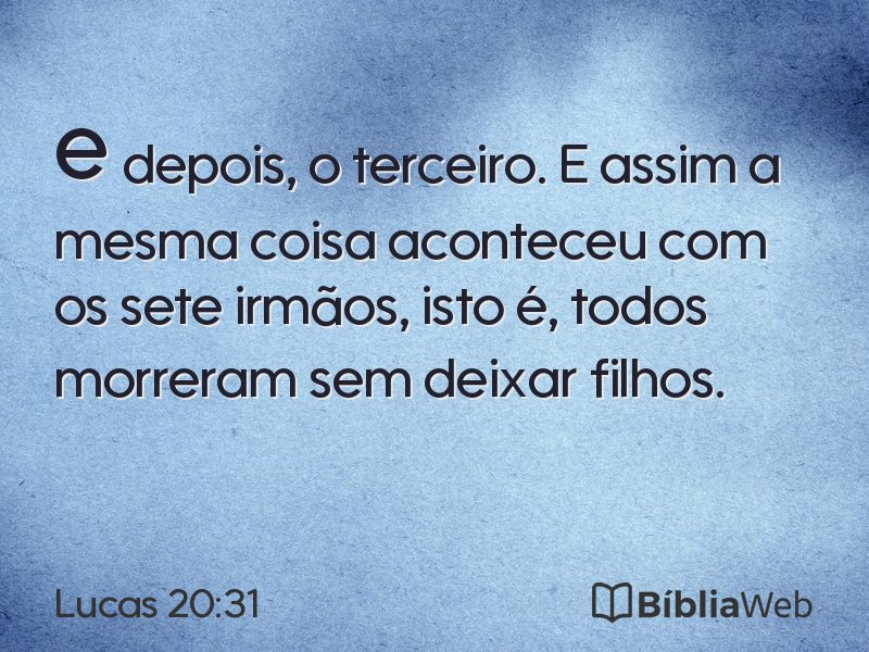 Lucas 20:31 em imagem para compartilhar