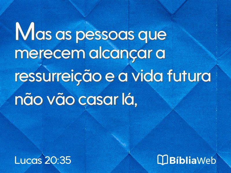 Lucas 20:35 em imagem para compartilhar