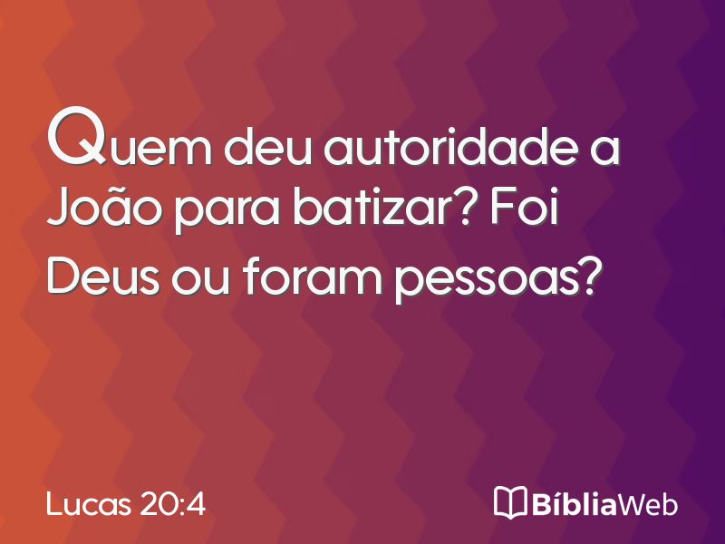 Lucas 20:4 em imagem para compartilhar