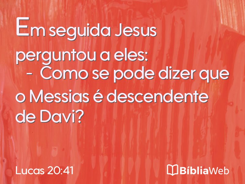 Lucas 20:41 em imagem para compartilhar