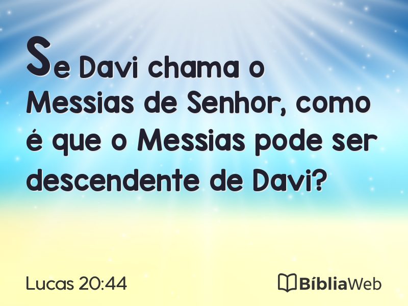 Lucas 20:44 em imagem para compartilhar