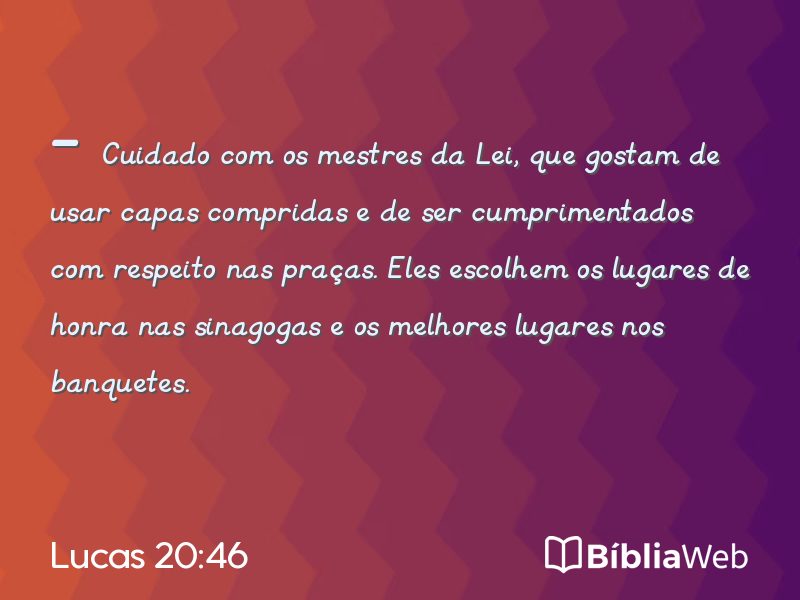 Lucas 20:46 em imagem para compartilhar