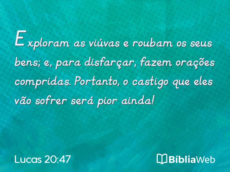 Lucas 20:47 em imagem para compartilhar