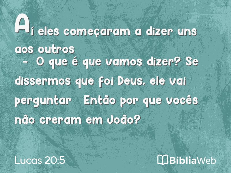 Lucas 20:5 em imagem para compartilhar