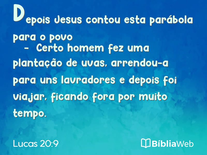 Lucas 20:9 em imagem para compartilhar
