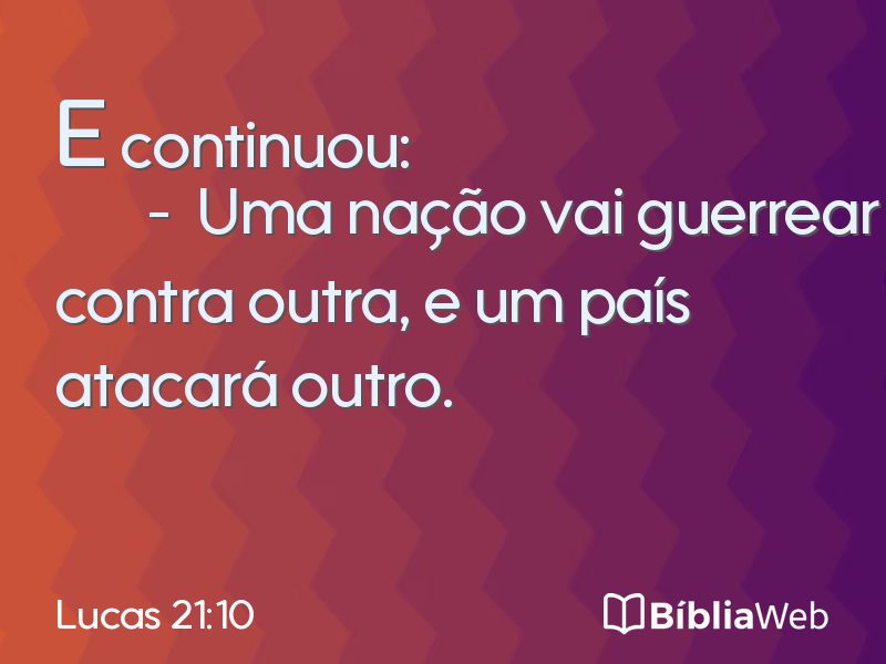 Lucas 21:10 em imagem para compartilhar