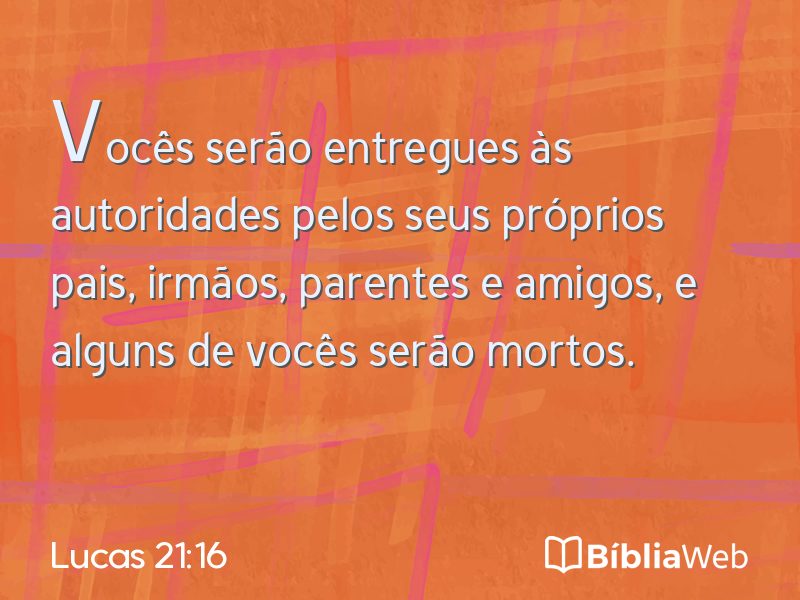 Lucas 21:16 em imagem para compartilhar