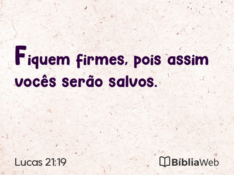 Lucas 21:19 em imagem para compartilhar