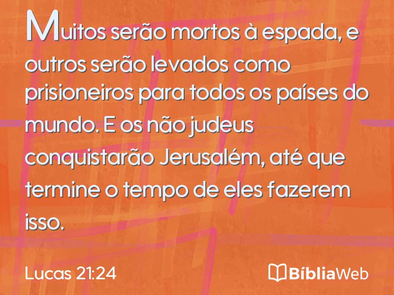 Lucas 21:24 em imagem para compartilhar