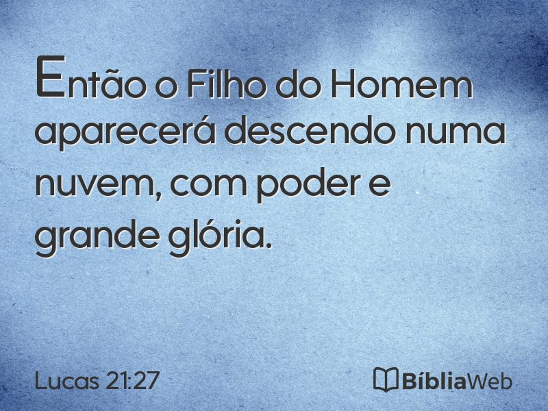 Lucas 21:27 em imagem para compartilhar