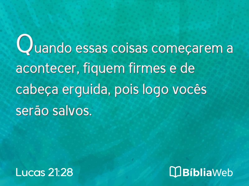 Lucas 21:28 em imagem para compartilhar