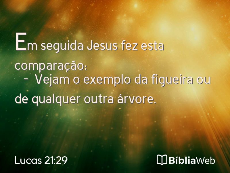 Lucas 21:29 em imagem para compartilhar