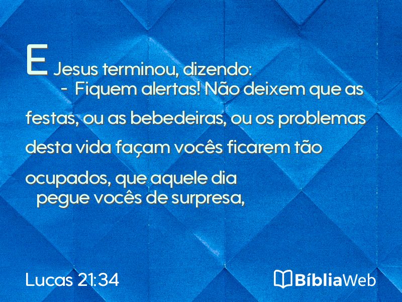 Lucas 21:34 em imagem para compartilhar