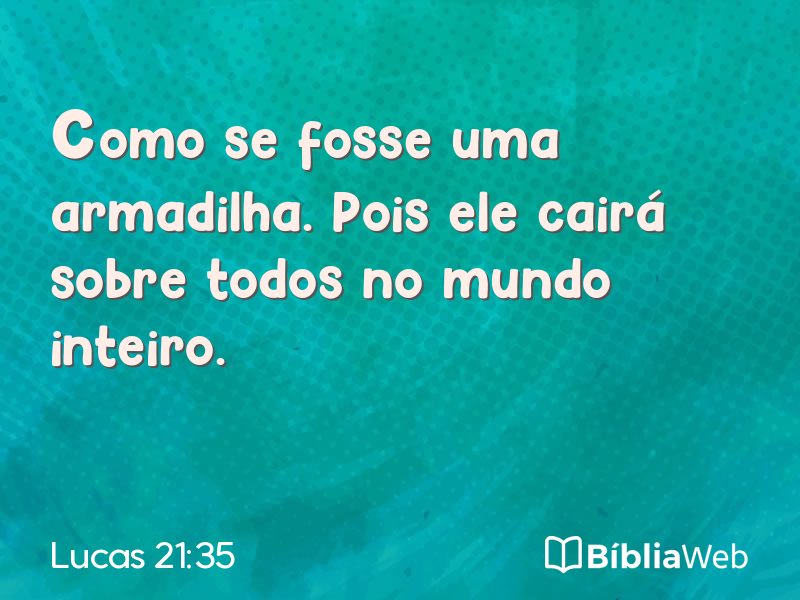 Lucas 21:35 em imagem para compartilhar