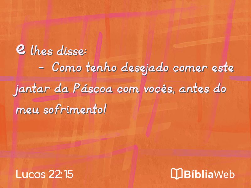 Lucas 22:15 em imagem para compartilhar