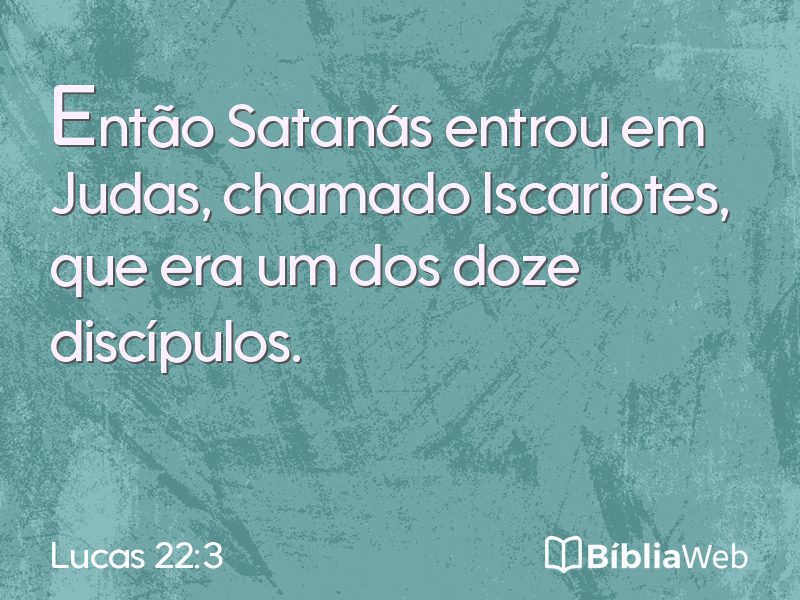 Lucas 22:3 em imagem para compartilhar