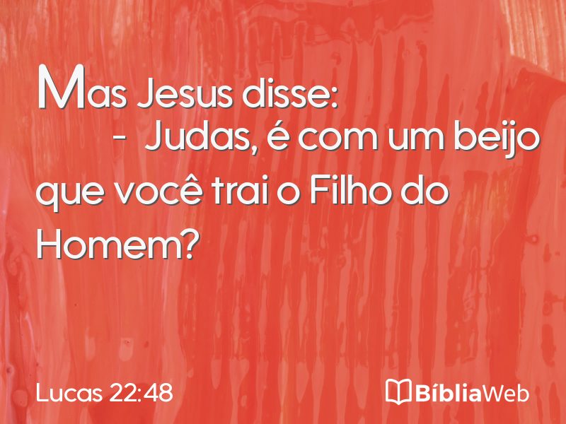 Lucas 22:48 em imagem para compartilhar