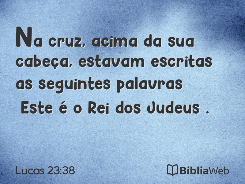 Lucas 23:38 em imagem para compartilhar