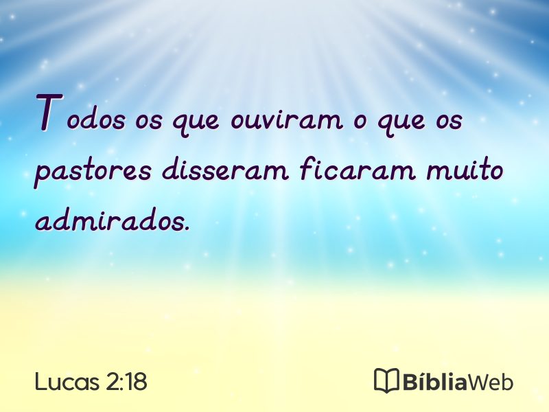 Lucas 2:18 em imagem para compartilhar