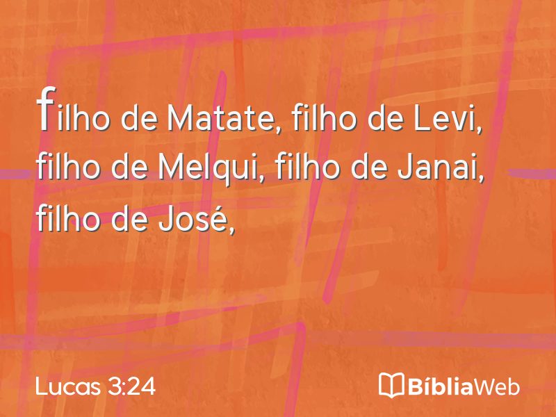 Lucas 3:24 em imagem para compartilhar